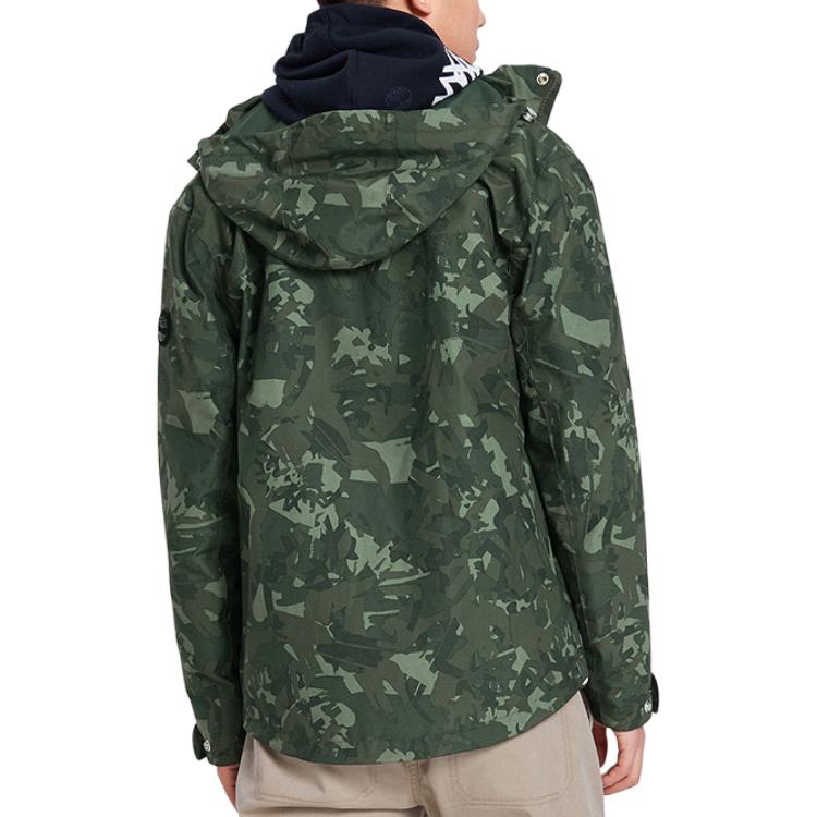 Timberland Куртка три в одном с капюшоном, мужские куртки, армейский зеленый камуфляж A1XY5W63