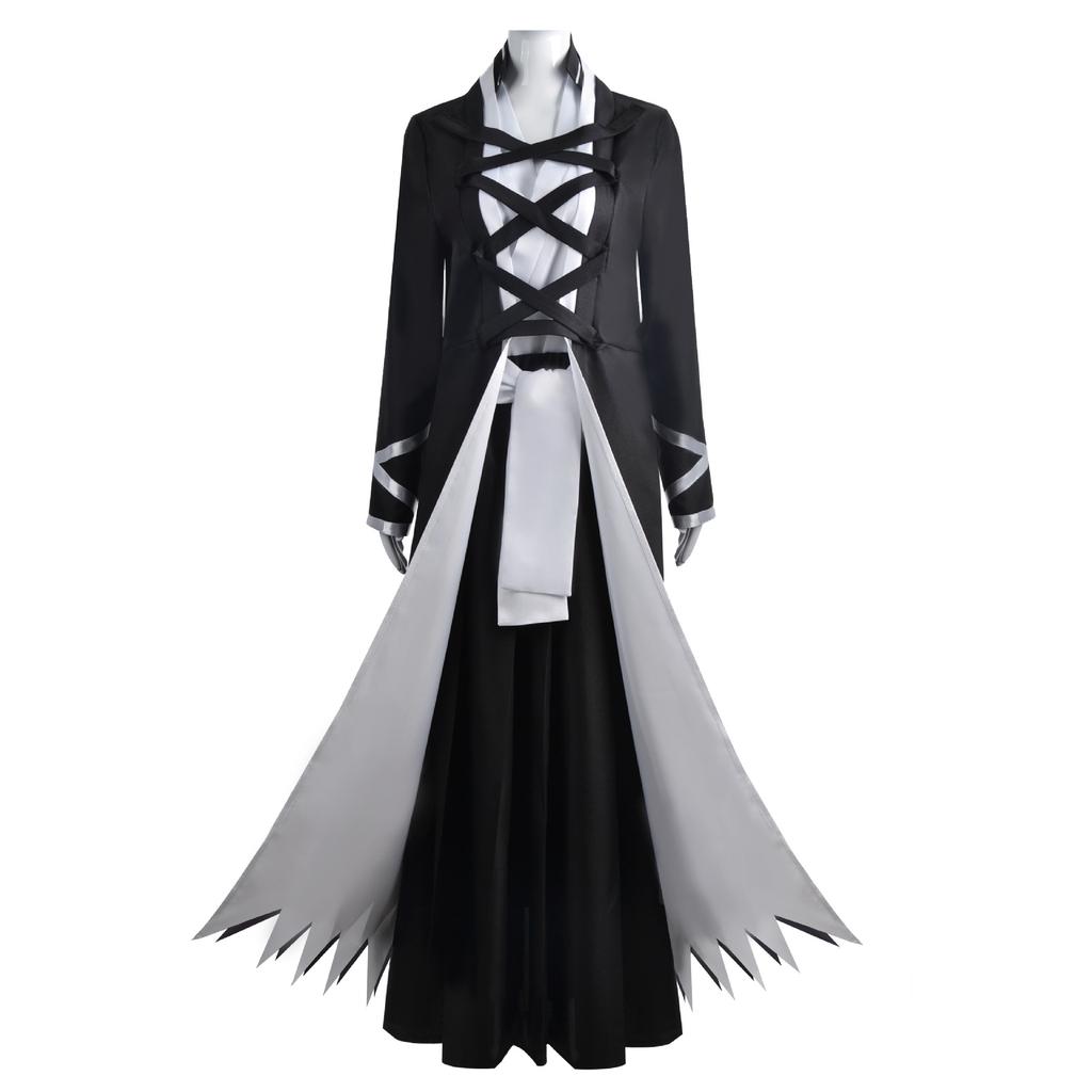 Anime Bleach Thousand-year Blood War Kurosaki Ichigo Cosplay Costume Soul Society Shinigami Uniform Set Lock Cut On Day Bankai