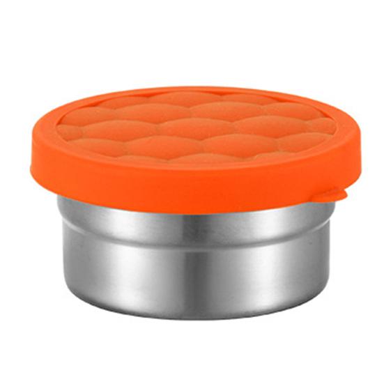 Контейнеры из нержавеющей стали для закусок для детей, герметичный контейнер для еды для малышей с силиконовыми крышками, складной металлический ланч-бокс для школы и детского сада