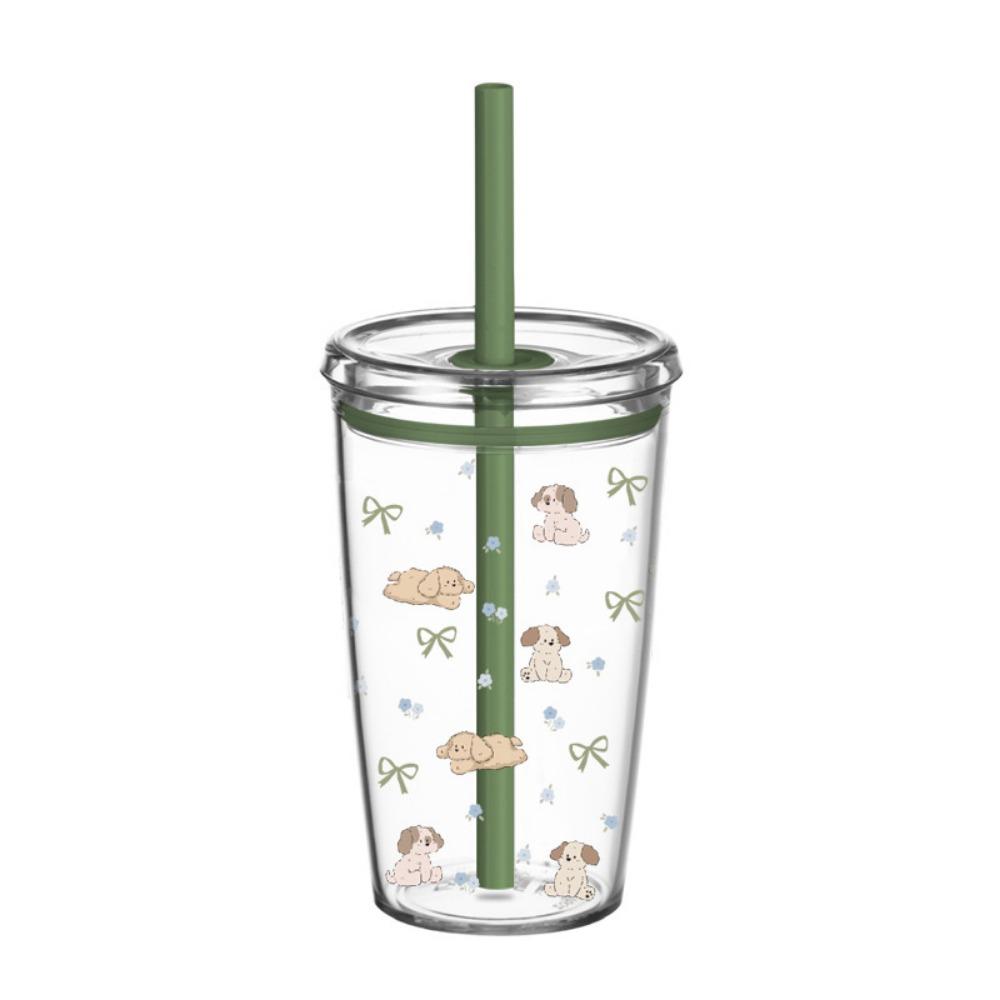 Tritan Water Bottle Transparent Drink Cup Cute Water Cup  Home Office