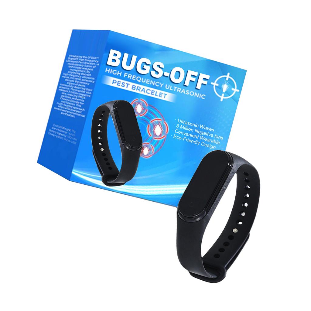 Портативный браслет-репеллент от комаров Высокочастотный ультразвуковой браслет от вредителей Часы-браслет против комаров Для детей Взрослых