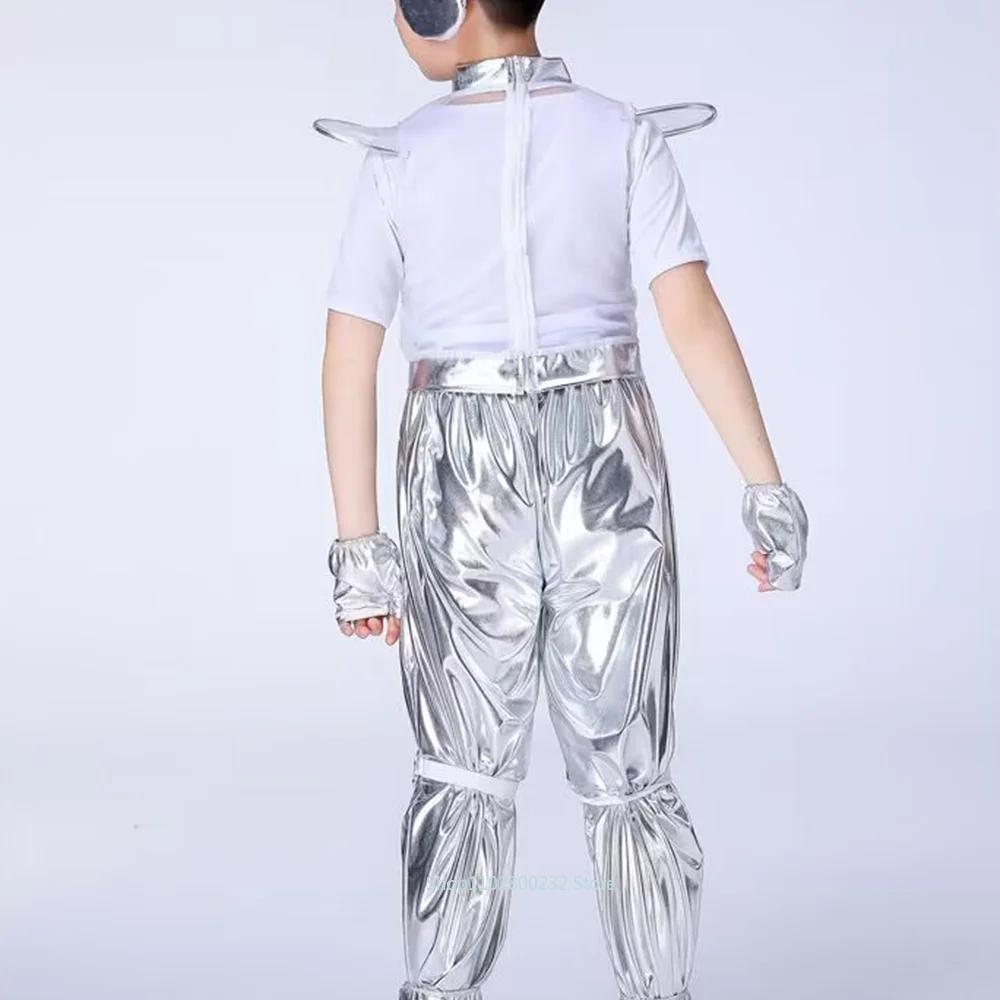 Alien Costume for Girls Dress Up Outfits Kids Robot Costumes Boy Halloween Cosplay Astronaut Performance Space Stage Clothes