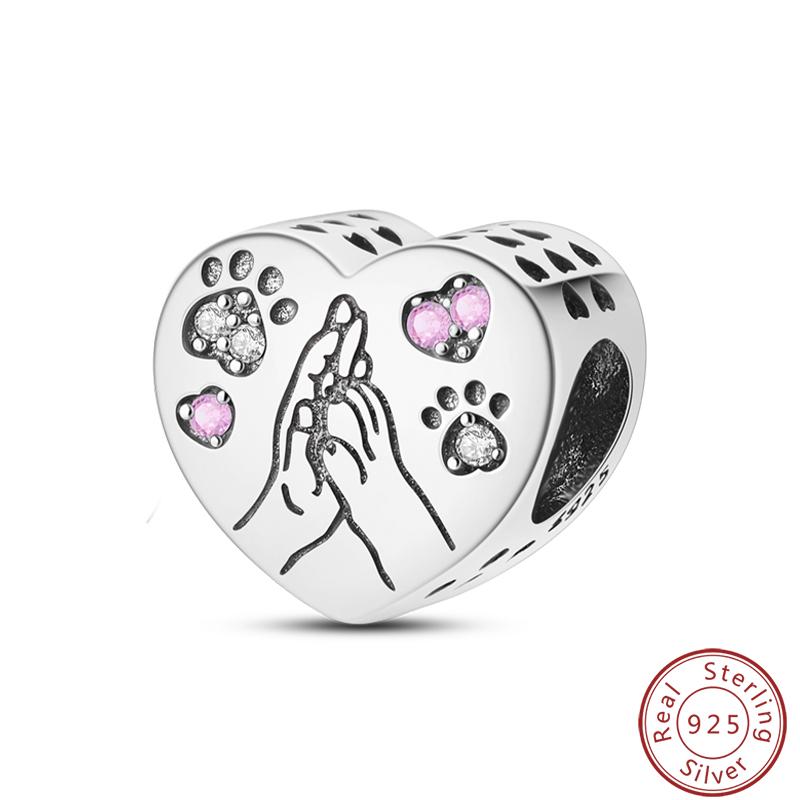 Милая серия «Кошка и собака» Медные шармы «Луна», «Бабочка», «Отпечаток лапы» 3 мм Сделай сам Изготовление изящных ювелирных изделий Подарки