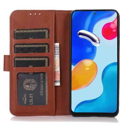 Чехол для Xiaomi Poco C75 4G/Redmi 14R 5G/14C 4G, кожаный кошелек с текстурой коровьей кожи, чехол для телефона с подставкой