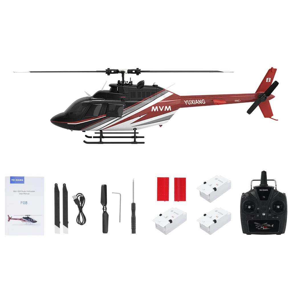 Вертолет с дистанционным управлением, с бесщеточными двигателями, удержанием высоты, гироскопом, функцией позиционирования по оптическому потоку