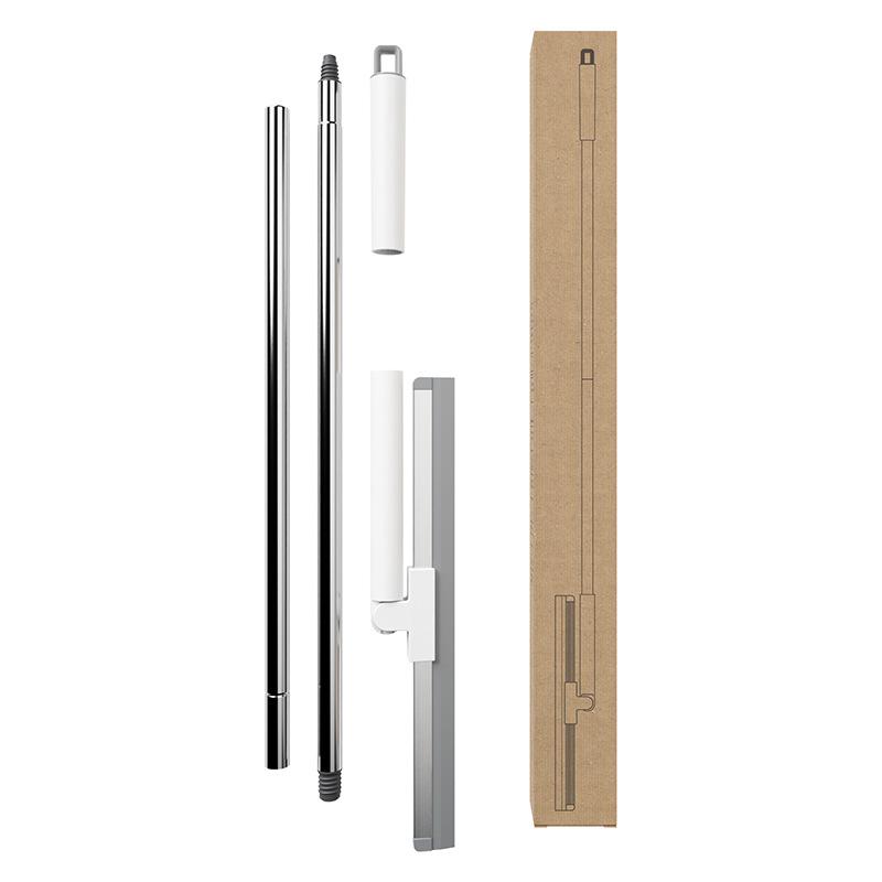 Silicone Floor Scraper Magic Broom Stainless Steel Household Floor Wiper Bathroom Toilet Sweep Hair