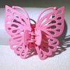 9 см Милые Женские Девушки Молодежная Мода Подарок Зажим для Затылка Заколка для Волос Конфетный Цвет Однослойный Полый Крыло Усики Бабочка Заколка-Краб для Волос
