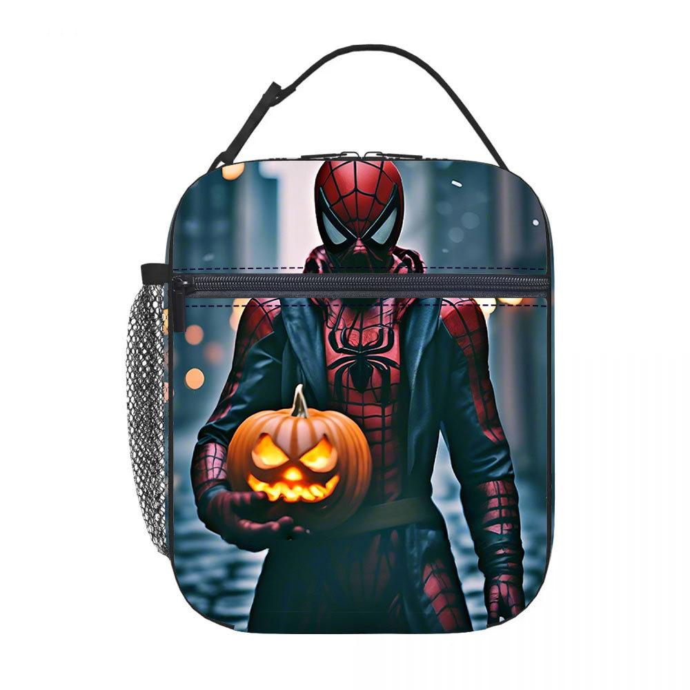 Spider-Man Lunch Bag Anime Cartoon Tote Bag Student Bento Bag Aluminum Foil Thermal Insulation Meal Bag Lunch Box Bag