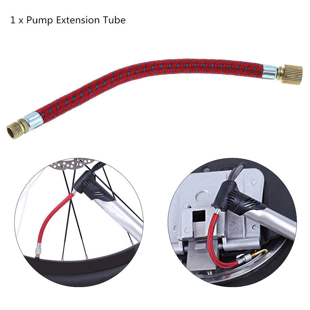 Портативная удлинительная трубка для накачки MTB/дорожного велосипеда с клапаном комплекта адаптера насоса