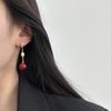 Французские серьги-бусины круглые, серьги, ретро, элегантные, изысканные, нишевые, высококлассные, модные, крутые, универсальные, повседневные серьги