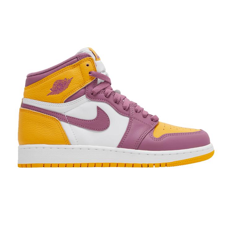 Kids' Sneakers Nike Jordan 1 Retro High OG Brotherhood (GS) University Gold/Light Bordeaux-White