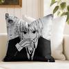 Hhunter x hunter Cushion Cover Natural Linen Double Sided Print  Throw Pillow Case for Sofa Couch Home Decor