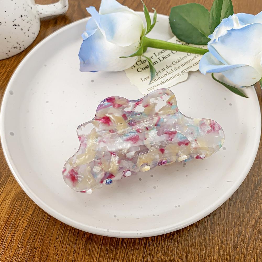 Заколка для волос в форме облака, однотонная черепаховая заколка для волос, когти для путешествий