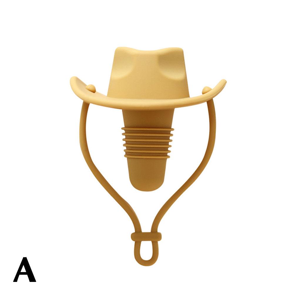 Silicone Red Wine Stopper Western Cowboy Hat Creative Leak Proof Wine Grade Food Sealing Wester S2C8