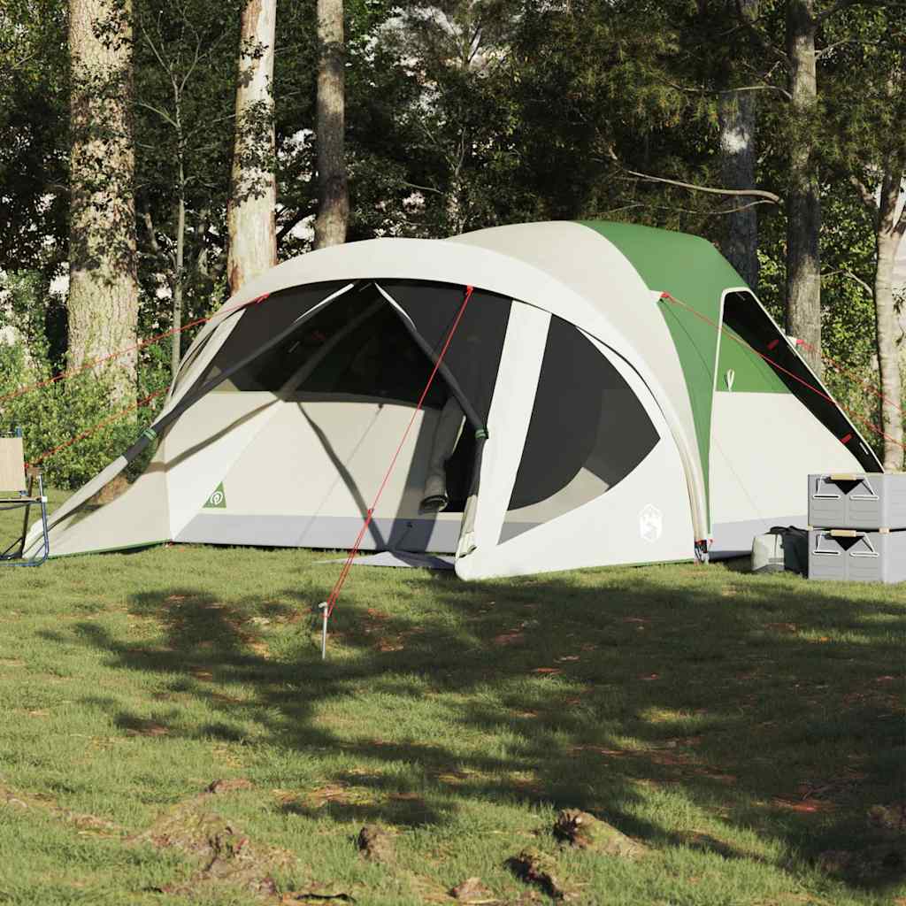 Tunnel Family Tent for 6 Persons Green Waterproof