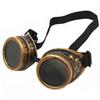 Vintage Steampunk Goggles Glasses Cosplay Cyber Punk Gothic Glasses(bronze)