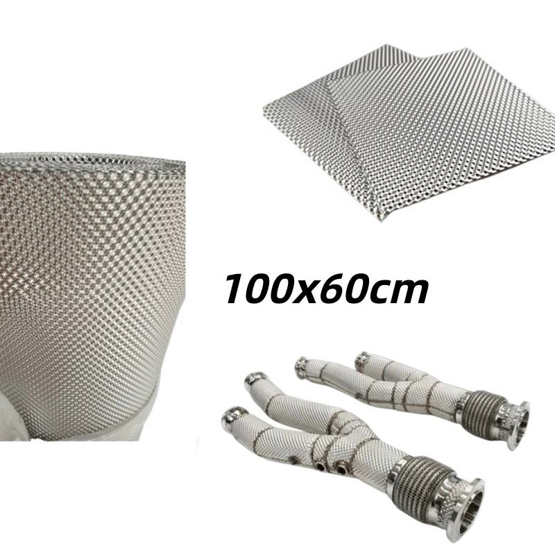 Heat Shield Welding Sheet Stainless Mat For Turbo Downpipe Manifold Engine Insulation Board Motorcycle Exhaust Pipe Chargers