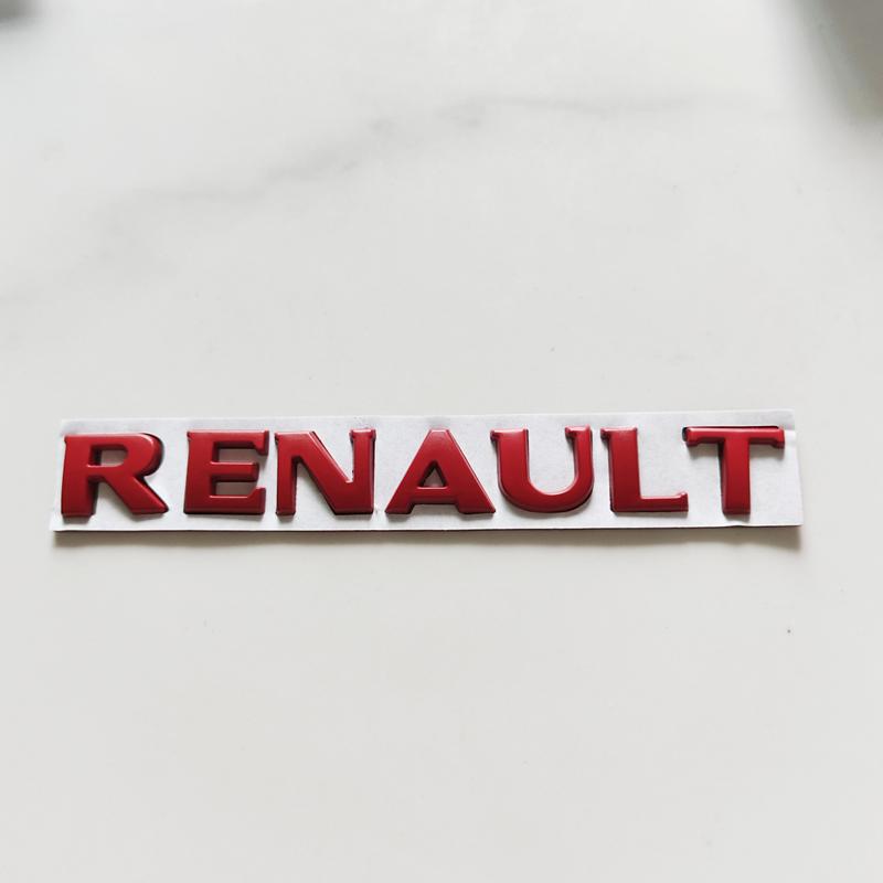 Car Letter Rear tail trunk Emblem badge sticker 3D ABS For Renault Megane 2 3 4 RS Grand Scenic Clio Captur Duster Trafic Logan Z888