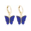 Creative Alloy Butterfly Earrings Casual Chic Multicolor Womens Animal Design