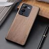 Чехол для VIVO V25 S15 Pro, простой уникальный дизайн, легкий чехол из искусственной кожи с деревянным узором для vivo v25 pro, чехол