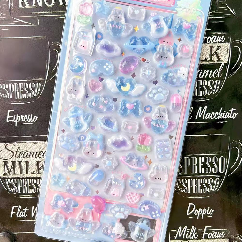 3D Рельефная наклейка Bonbon Капля Печать