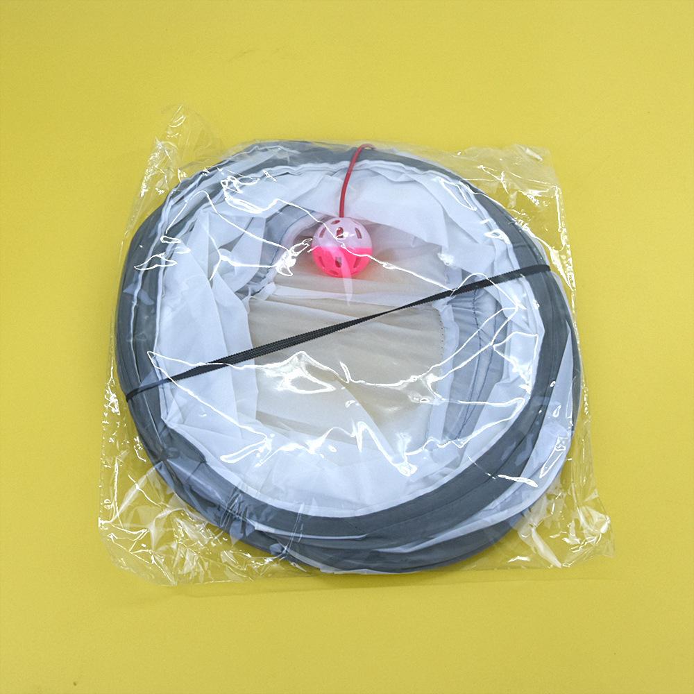 Pet Cat Tunnel Toys Foldable White Pet Cat Kitty Training Interactive Fun Toy For Cats Rabbit Animal Play Tunnel Tube