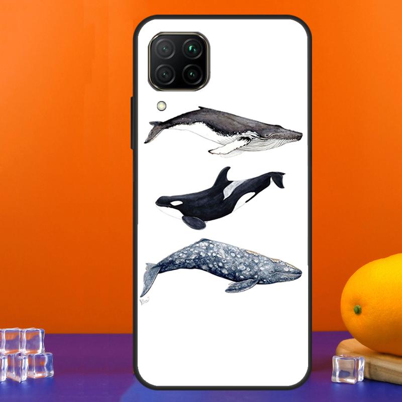 Чехол для Huawei Nova 12s 12i 11i 5T 9 10 SE Y91 Y90 Y60 Y70 Y72 Y61 P60 Pro P20 P40 P30 Lite с рисунком Акула и Косатка