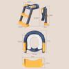 Kids Potty Training Seat Comfortable Safe Toilet Trainer with Adjustable Step Stool Ladder PVC Soft