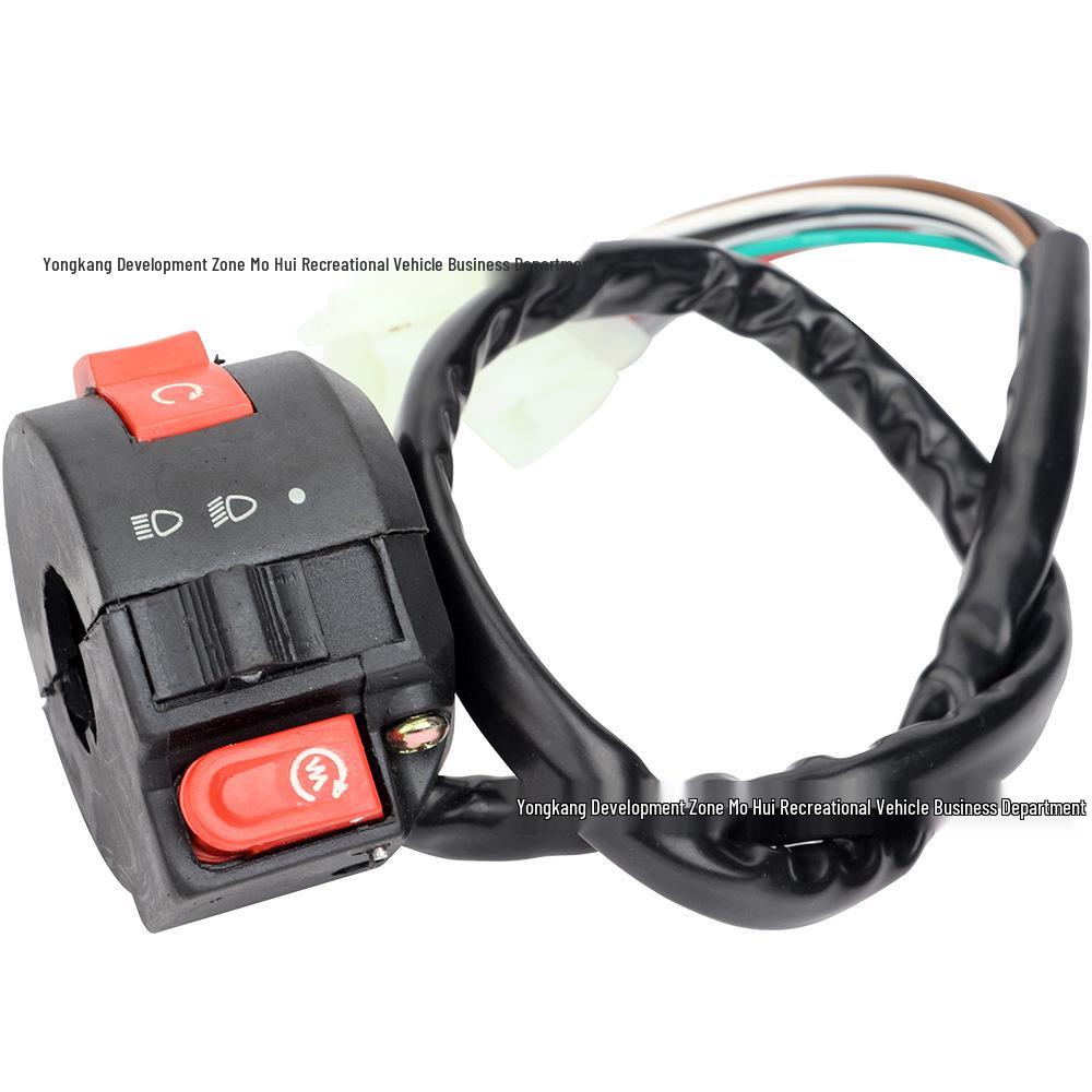 50CC-250CC Off-Road Motorcycle & ATV Three-Function Switch: Ignition, Flameout, High/Low Beam