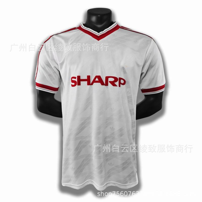Retro Manchester United Soccer Jersey Beckham 7 Ronaldo Multi-Season Football Training Shirt