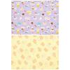 Small Lunch Mats for Elementary School Girls, Sizes 25 and 35, School/Kindergarten Lunch Cloths/Lunch Mats, Set of 2, Made In Japan, Sweets, Purple, B