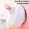 Милый Лунный Кролик Сосущий Вибрирующее Яйцо Массажер Киска Клитор Точка G Клиторальный Стимулятор USB Перезаряжаемая Взрослая Секс-Игрушка