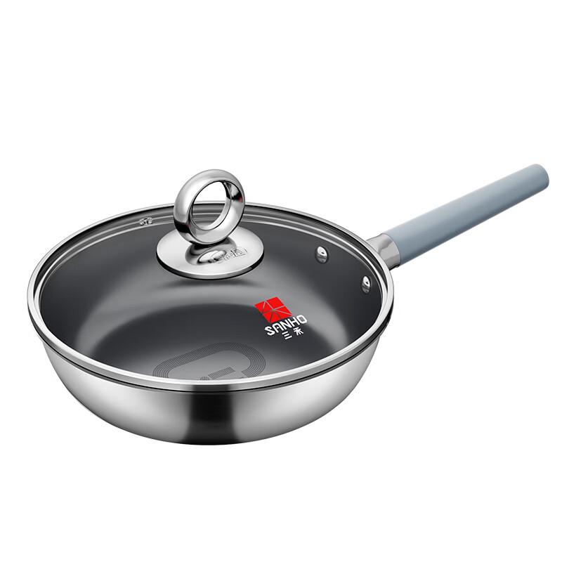 Sanhe Titanium Coated Non-stick Frying Pan with Lid