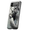 Fighter Plane Hard PC Phone Case For Samsung Galaxy Z Flip 7 6 5 4 Black Cover For Galaxy Z Flip 3 Foldable Shockproof Capas Bag