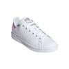 adidas Stan Smith J Белые переливающиеся детские кроссовки Cloud-White Silver-Metallic FX7521