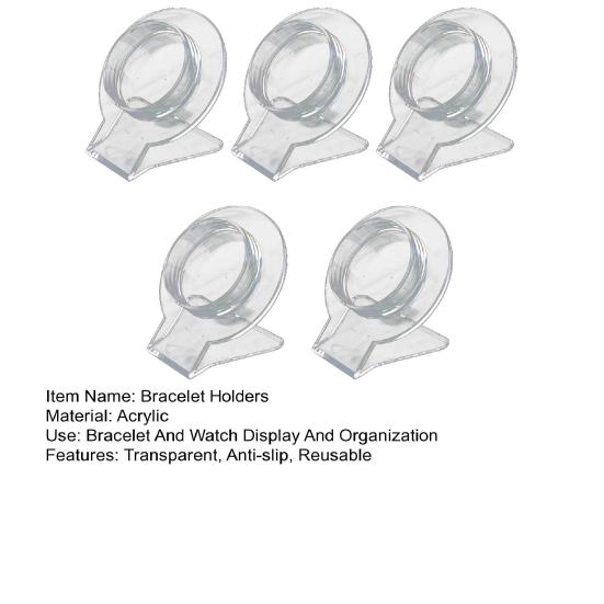 5 шт. Прозрачный держатель для браслета, компактный портативный органайзер для часов, противоскользящий, ювелирные изделия
