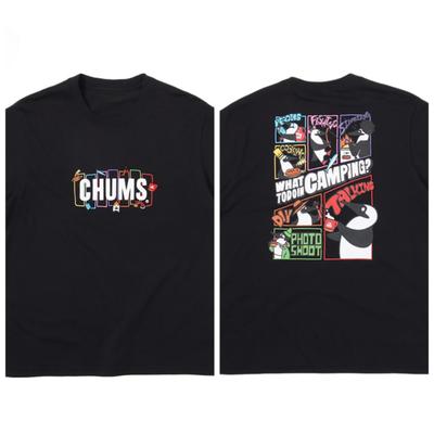 2025 Новая футболка с графическим принтом в стиле ретро CHUMS, Высококачественные женские футболки с коротким рукавом, Топ-футболка, Летний