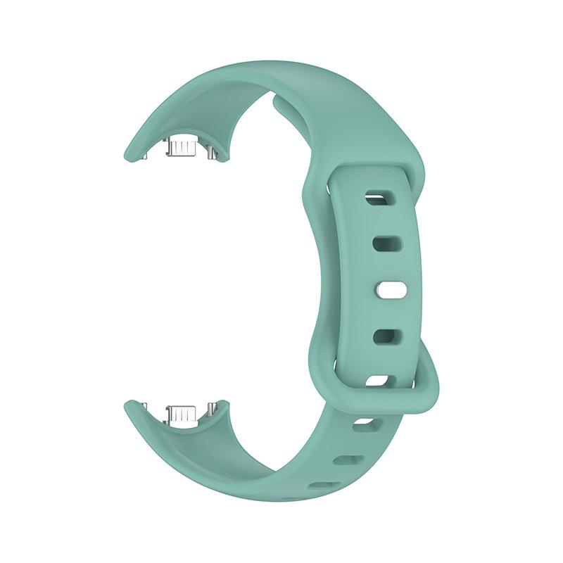 Однотонный силиконовый ремешок для Xiaomi Mi Band 8/9 с застежкой-бабочкой в форме 8