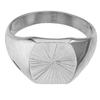 Стальной мужской перстень с печаткой "Чарльз" - 12x12 мм