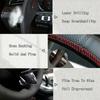 PLXI9 Car Steering Wheel Braid Cover Carbon Fiber Leather Breathable For Honda Accord 10 2018-2020 Insight 2019 Auto Accessories