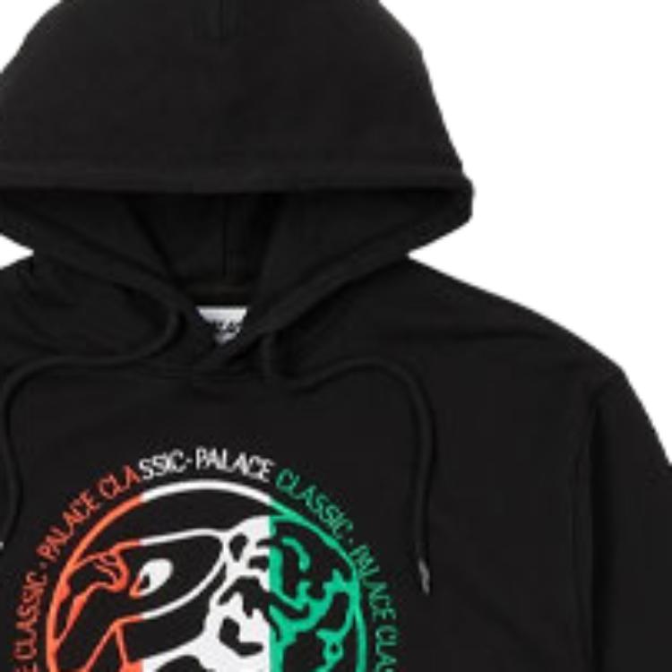 Palace Черные топы унисекс с капюшоном Classico P22CS050