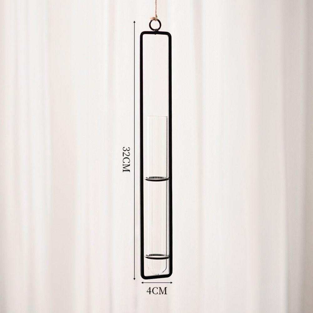 Thickened Hanging Glass Planter Wall Hanging Glass Vase Creative Test Tube Vases Home Decoration