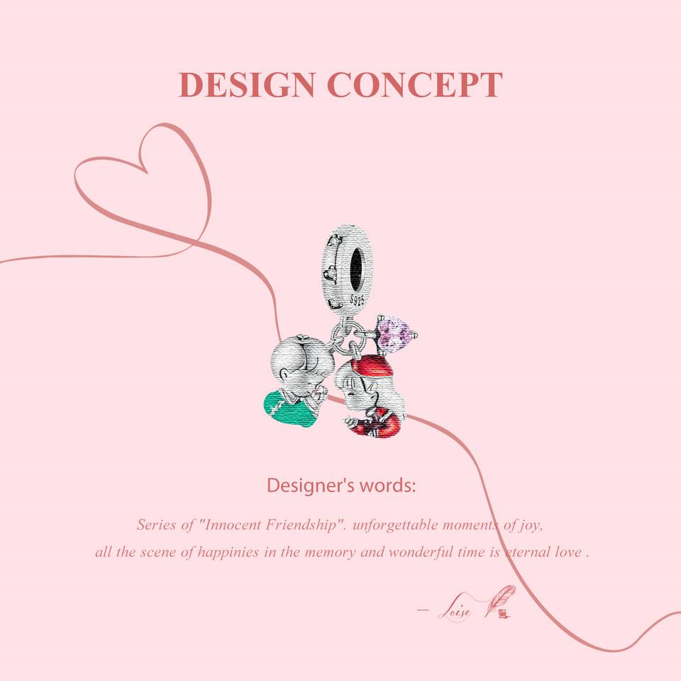 WOSTU 925 Sterling Silver Lovely Little Boy & Girl Charm Beads For Women Fit Original Charms DIY Necklae Birthday Jewelry Gift