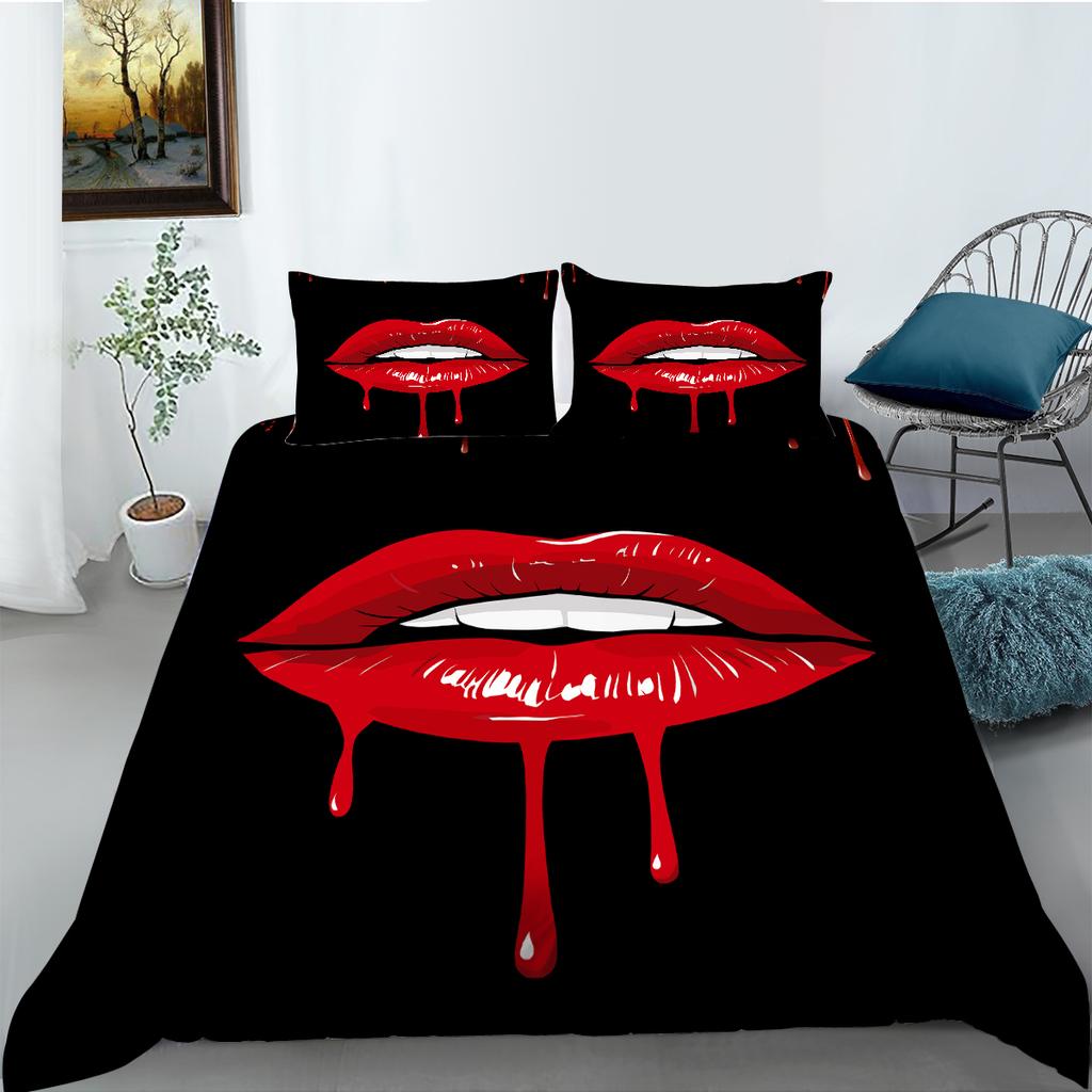 Комплект домашнего постельного белья с 3D цифровой печатью, пододеяльник, односпальная двуспальная кровать, полноразмерное постельное белье для спальни, украшение дома