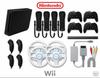 Восстановленная консоль Nintendo Wii RVL-001 черная, пульт, Нунчак, Б/У, Выберите комплект, Оригинальная, протестированная