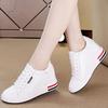 7cm Genuine Leather Fashion Platform Sneakers Women Shoes for Woman Casual Shoes Platform Heels Female Leisure Women Sneakers