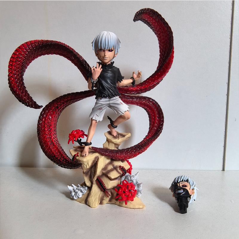 Фигурка Tokyo Ghoul Q Version с двумя головами Канеки Кена для украшения автомобиля