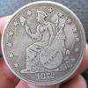 Памятная монета Old Morgan в долларах США 1872 года для коллекционирования валюты, литье под давлением