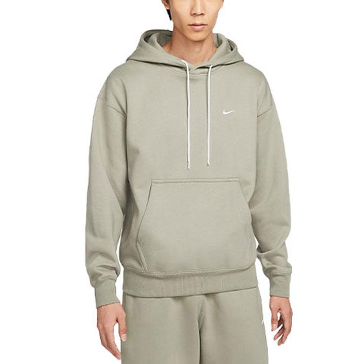 Nike Флисовая толстовка Lab Solo с логотипом Swoosh (Азия) Легкая армейская мужская уличная одежда DA0316-320