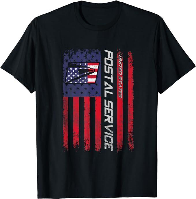 Postal Worker American Flag US Postal Service Gift T-Shirt Size S-5XL Unisex T-Shirt